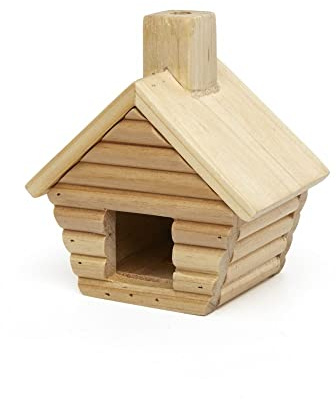 Kikkerland Miniature Log Cabin Little Cabin Wood Incense Burner