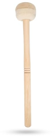 Bass Drum Mallet, 36cm/14,2 Zoll Professionelle Percussion Schlägel Glockenspiel spielen Stick Taktstock Trommel Handrührgerät Drumstick Marching Band Drum Zubehör Trommelstock mit Wollfilzkopf