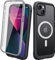 Diaclara Magnetic for iPhone 13 Case, Compatible with MagSafe Built-in Shockproof Protective Protector, Camera Protection Phone Cover Case for iPhone 13 6.1 (Black)