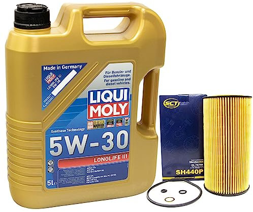 Motoröl Set Longlife III 5W-30 LIQUI MOLY 5 Liter + Ölfilter SH440P