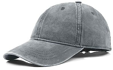 Zylioo XL Vintage Basecap Kappe Für Großen Kopf Pigment Baseballkappe Washed Cotton Used Look Baseball Cap Waschbare Cappy 57-59cm
