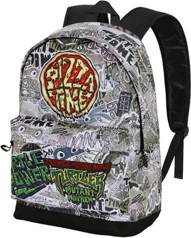 Ninja Turtles Pizza Time-FAN HS Rucksack 2.0, Mehrfarbig, 30 x 41 cm, Kapazität 22 L
