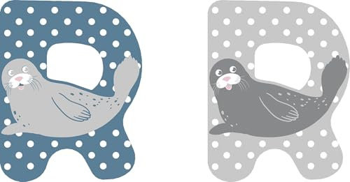 small foot Holzbuchstaben-Set Kinderzimmer R aus FSC® 100%-zertifiziertem Holz, Tier-Buchstaben zum Sammeln, 12525