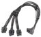 YIMIKEDAYA 12VHPWR 16-Pin (12+4) to 3 x 8-Pin Male Power Cable PCI-e 5.0, 600W ATX3.0 Compatible with Corsair Graphics Card GPU 3090Ti 4070Ti 4080 4090 (Type-A)