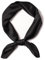 SHUBEIEUMI Seidentuch Damen, Seidenkopftuch, Einfarbiger Weicher Seidentuch, Halstuch Größe 70 cm x 70 cm, Damen Tuch Schal (Schwarz)