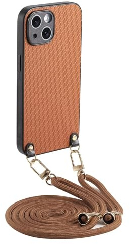 GoodcAcy Handykette Kompatibel mit Samsung Galaxy S9 Hülle mit Band, Necklace Handyhülle Case mit Strap Schnur Abnehmbar,mit Schnur zum Umhängen Kordel Necklace Hülle Case Schutzhülle -Braun
