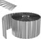 Aufun Borde de césped de metal de 15 m, borde de arriates con ondas galvanizadas, 15 cm de altura, borde de césped ideal para delimitar el césped, flexible borde de arriates para amantes del jardín y