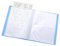 Classeur avec pochettes en plastique A5 avec 60 pochettes transparentes 22 x 16,5 cm