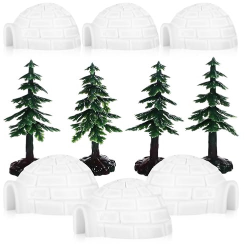 Gatuida Eishaus Ornament 1 Satz Kunststoff Geschenkideen, Miniaturdeko