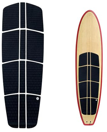 UPSURF SUP Deck Pad Surf EVA 3 mm Kleber rutschfest Top Stand Up Paddle Board SUP Deck Traktionspad Diamantplatte Muster (schwarz)