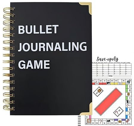 Generisch Bullet Dotted Journal Game,Bullet Journaling Game Notebook,Charting Your Tasks,Book Tracker Journal,for Planners,Finance and Projects,Hopes, and Dreams Paperback