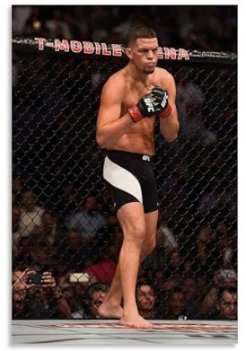 FILTNMHCW Nate Diaz Poster und Drucke auf Leinwand, Wandkunst, Poster, 30 x 45 cm, ungerahmt