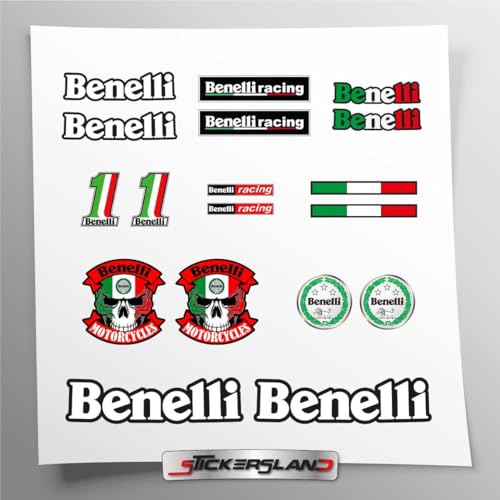 Stickersland®| Aufkleber-Set kompatibel mit benell Motorrad | für den persönlichen, privaten und dekorativen Gebrauch | Motorradrahmen-Verkleidungsaufkleber | Aufkleber-Set | Zubehöraufkleber