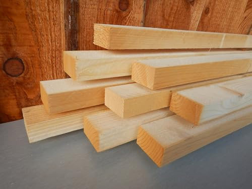 2 m Dachlatten Dachlatten Bauholz Konterlatte Holz (3 x 5 cm - 200 cm Länge - 8 Stück)