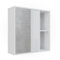 Vicco Badspiegelschrank Leano, Badezimmerspiegel, Weiß, 60 x 60 cm