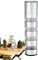 Trveqhk Travel Size Seasoning Kit - Salt Pepper Mill | 4 in 1 Camping Pepper Containers Dispenser Storage Bottle for Outdoor Barbecuing Travel
