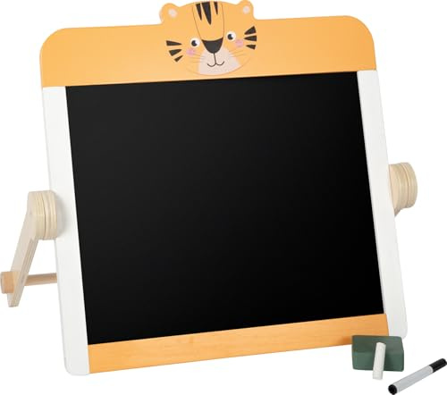 small Foot Kreidetafel und Whiteboard „Safari“, magnetische Tafel aus FSC® 100%-zertifiziertem Holz, beidseitig nutzbar, für Kinder ab 4 Jahren, 12736