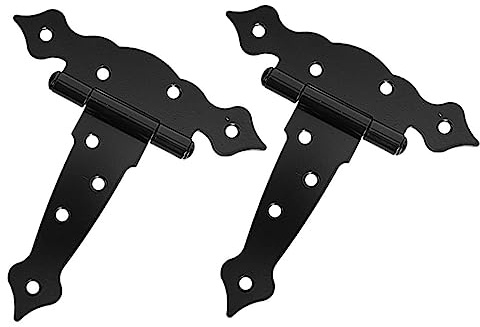 HONITANO 2pezzi Cerniere Per Porta in Ferro Ad Alta Resistenza Cerniere Per Cancelli Per Porte Di Capannoni e Fienili Kit Di Ferramenta Viti Incluse