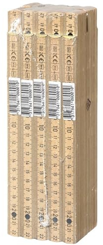 10 x Hultafors Zollstock Gliedermaßstab Blockmeter 2 Meter Braun
