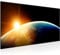Runa Art Wandbild Erde World 1 Teilig 100 x 40 cm Modern Bild auf Vlies Leinwand Kosmos Planet Wohnzimmer Schlafzimmer Weltall 007412a