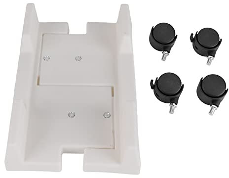 Supporto per Monitor Regolabile Removibile Mensola Supporto per Stand Staffa Desktop Mainframe Storage Rack Carrello Porta PC Portacase con Freno (Grigio)