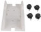 Support de Boîtier D'ordinateur Rglable Amovible Chariot pour Ordinateur avec roulettes Plateau Serveur Rack Etagère avec Frein (Blanc)