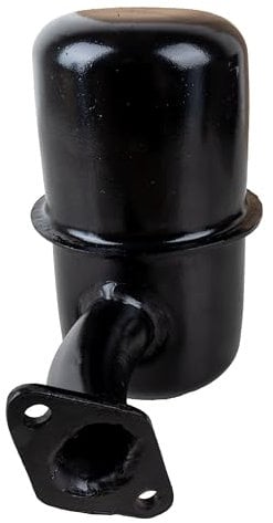 Ama Marmitta Trattore Adattabile Lombardini – Flangia a 2 Fori, Interasse 47 mm, Altezza 150 mm, Diametro 24 mm, Ricambio per IM 300 / IM350 / LA300 / LA350