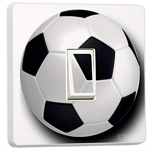 stika.co Set of 2 Football Light Switch Stickers – Sports-Themed Decor, Premium Laminated Vinyl, Easy-to-Apply, Durable Switch Cover Stickers