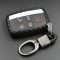 M.JVisun Doux Silicone Caoutchouc Clef Coque Porte-clés pour Land Rover Discovery 4/Sport Freelander 2 pour Range Rover Evoque/Sport/Velar Intelligente Clé de Voiture - Noir - Tressé Porte-clés