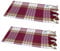 Dufte Momente 2 x Pestemal »Hamamtuch« Classic kariert rot ca. 80x180 cm - 80% Baumwolle, 20% Polyester