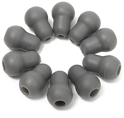 Bodyart Ohrstöpsel für Littmann Stethoskop, Silikon, Grau, 10 Stück