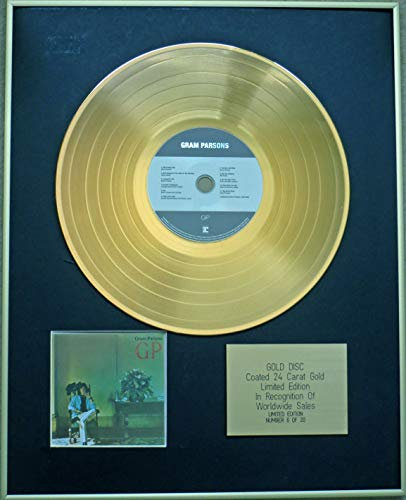 Century Music Awards – GRAM PARSONS – Exklusive Limited Edition 24 Karat Gold-Scheibe – GP
