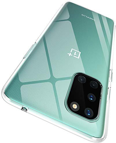 ORNARTO Durchsichtig Kompatibel mit OnePlus 8T Hülle, Transparent TPU Flexible Silikon Handyhülle Schutzhülle Case für OnePlus 8T (2020) 6,55”-Klar
