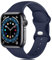 Epova Compatible con Correa Apple Watch 42mm 44mm 45mm 46mm 49mm, Mujer Hombre Silicona Pulsera para iWatch SE Series 10 9 8 7 6 5 4 3 2 1, Azul Oscuro, Pequeño