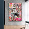 DASHBIG Pop Graffiti Kunst Audrey Hepburn Porträt Kunstdrucke Street Art Promi Poster Leinwand Malerei Wandbilder Wohnzimmer Dekor | 50x70cm Kein Rahmen