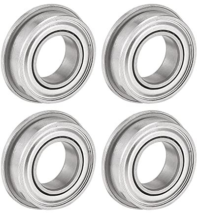 sourcing map 4 Stück SF689ZZ Flanschkugellager 9x17x5mm Doppelt Geschirmte Edelstahllager