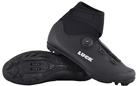 LUCK Unisex Fenix Fahrradschuhe MTB Winter, Schwarz, 44 EU