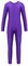 iEFiEL Turnanzug Kinder Mädchen Ganzkörperanzug Trikot Stretch Body Leotard Turnbody für Ballett Gymnastik Sport Training Dancewear Lila 128-140