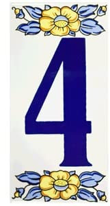 Letras y Numeros de ceramica de la A a la Z y de 0 a 9 de 15 cm de altura x 7,5 cm de ancho. Numeros y Abecedario completo. Ponga el nombre o número de su casa en la fachada.