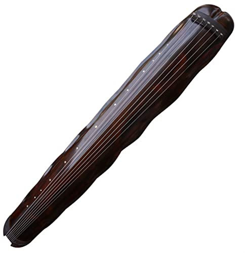 FLFL Musikinstrumente Guqin Bananenblattstil Guqin Lack Old Tannenmaterial Handmade Professionelle 7-String Zither Chinesisches Musikinstrument