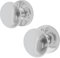 EAI Chrome Door Knobs - 1 Pair of Polished Chrome Victorian Mortice Knobs (55mm) for Internal Doors