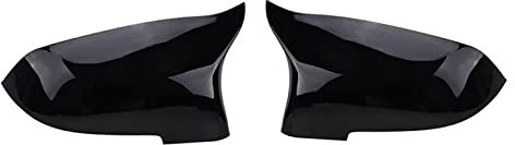 Spiegelabdeckungen Für BMW 5er F10 F11 F18 LCI 2014-2017 F07 F12 F06 F01 Auto Tuning Zubehör Rückspiegelabdeckung Seitenspiegelkappe Rückspiegelkappe (Farbe : Glossy Black)