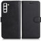 DENDICO Cover per Galaxy S21 Fe, Premium Portafoglio PU Custodia in PU Pelle, Flip Libro TPU Bumper Caso per Samsung Galaxy S21 Fe, Nero
