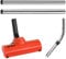 Masterpart Red Airo Turbo Floor Carpet Brush Tool & Extension Rod Tubes Compatible With Henry Hetty Numatic