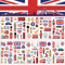 10 Sheet Union Jack Flag Tattoos for VJ Day 80th Anniversary Decorations,Coronation Temporary Tattoos Stickers,Fake Tattoo UK Stickers for Adult,Kids Stick on Tattoos Union Jack Party Supplies