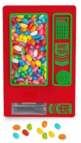 YOBRO Dispensador de dulces, bonita máquina expendedora para escritorio, máquina de dulces manual, dispensar mini dulces, regalo de cumpleaños y Navidad para niñas, regalo para amigos, novias, Navidad