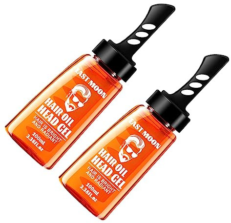 MERRYHAPY Stilvoller Haarkamm mit Wachs für Herren: 2-in-1-Haarcreme für den Kopf mit Öl breite Zahnbürste für das Rückenhaar formbare Strukturpaste nicht fettend trocknend sicheres PE-Material.