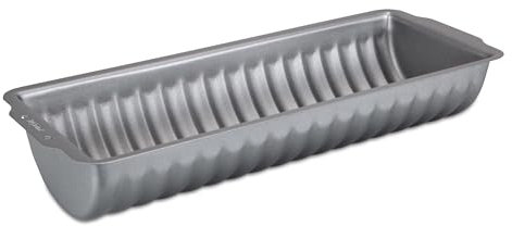Städter we love baking Rehrückenform aus Metall, Maße: 30 x 11 cm/H: 6 cm, Füllmenge: 1500 ml, Temperaturbeständig bis 250 °C, 661448, Silber