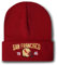 City Classic Team Year Football Embroidered Beanie for Men Women Football Color Style Beanie Dad Hat for Football Fans Gifts, Rot/Ausflug, einfarbig (Getaway Solids), Einheitsgr��e