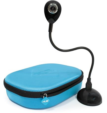 HUE HD : Caméra USB et Visualiseur Portable (Noir) avec Étui de Transport